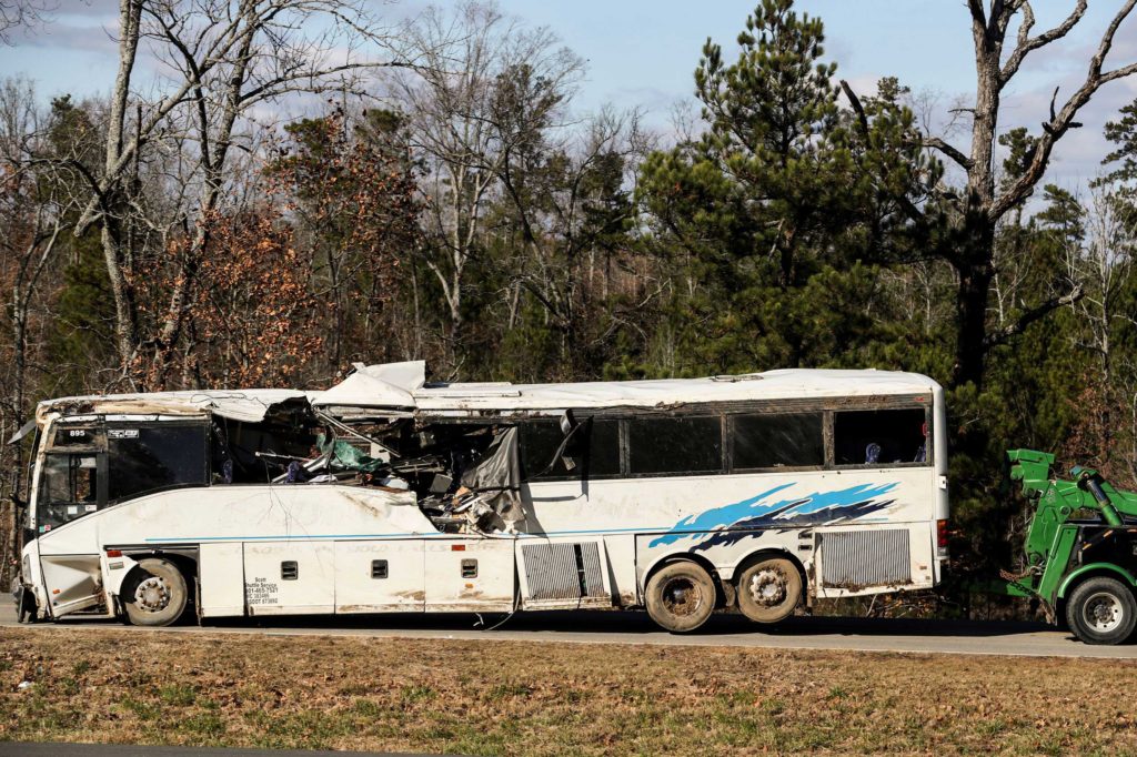 bus accident crash and injuries