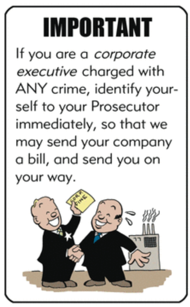Corporate Executives Don't Go to Jail Even for Perjury