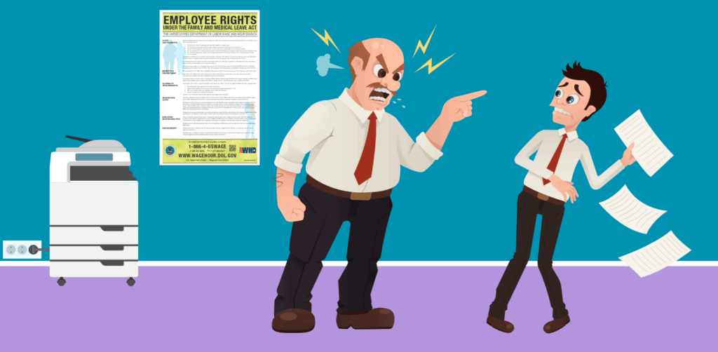 FMLA Poster in Workplace