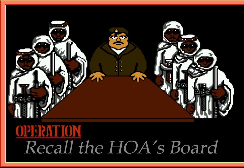 Recall an HOA's Board