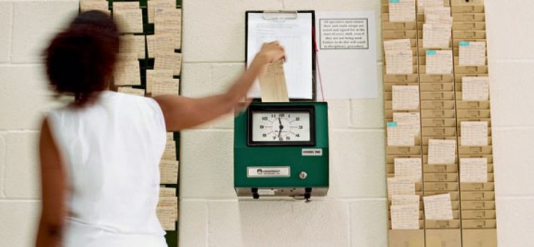 unpaid overtime wage theft - employee clock in
